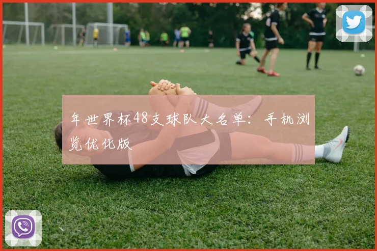 年世界杯48支球队大名单：手机浏览优化版