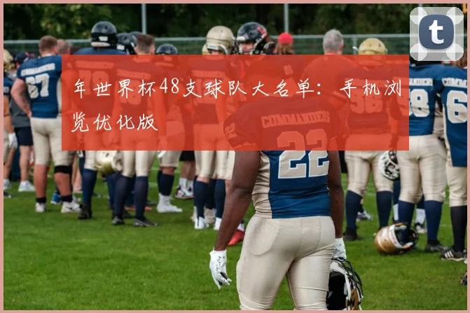 年世界杯48支球队大名单：手机浏览优化版