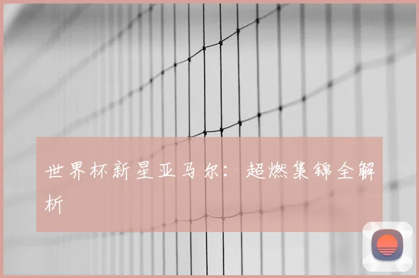 世界杯新星亚马尔：超燃集锦全解析